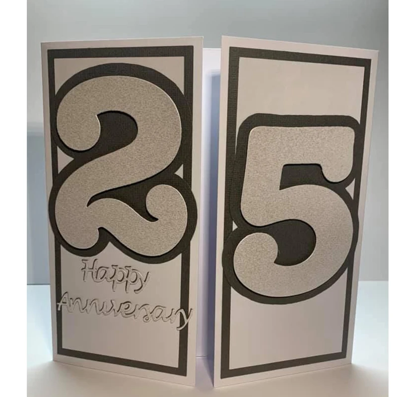 0-9 Arabic numerals Single dies and plastic stencil scrapbooking album Embossing