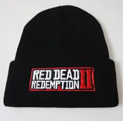 Игра Red Dead: Redemption 2 Beanie Hat Косплей колпачок для фотосессии зимняя вязаная вышивка унисекс взрослый Косплей Костюм