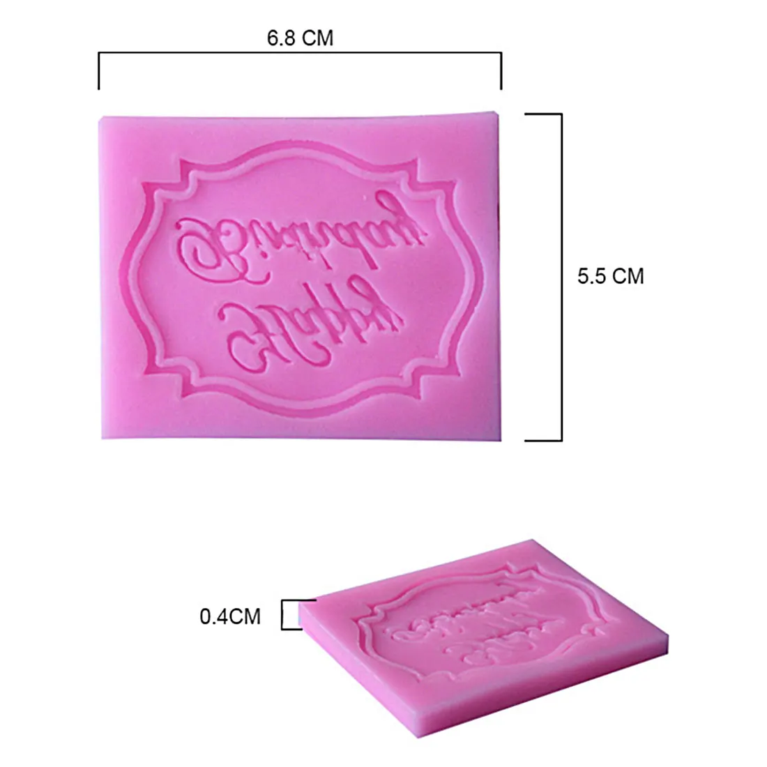 

Newest happy Birthday silicone mold chocolate fondant cake decoration Tools baking utensils
