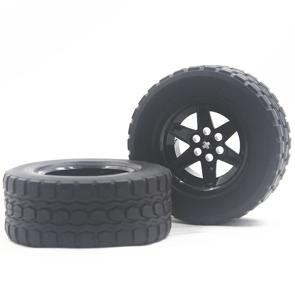 MOC blocks Technic Parts 1pcs TYRE TYRE DIA 94,3 X 38 & RIM DIA 56 X 34 compatible with lego for kids boys toy