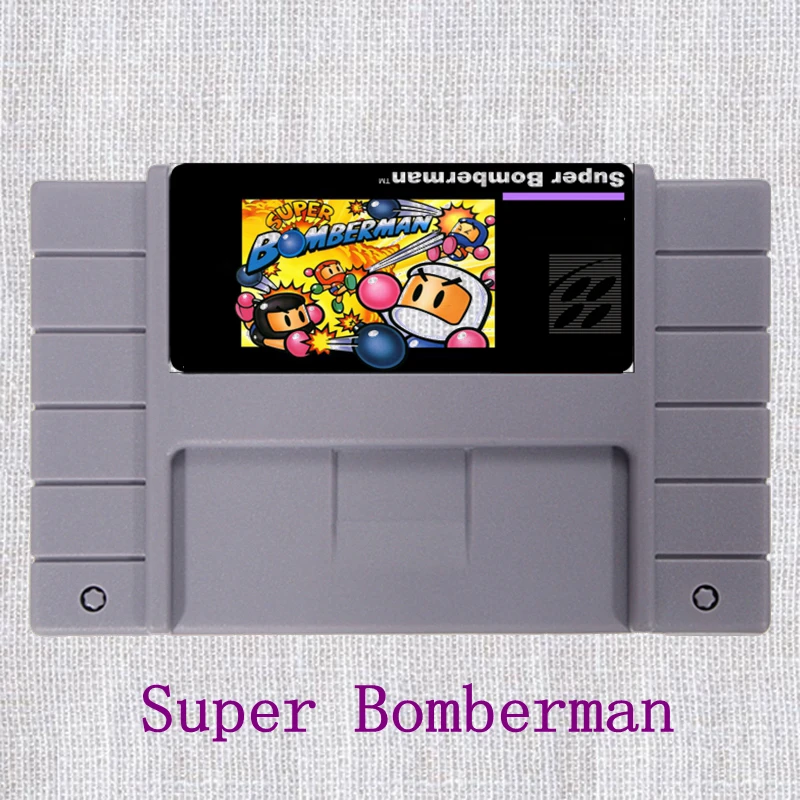 

Super Bomberman 16 Bit NTSC Big Gray Game Card For USA Version Game Player
