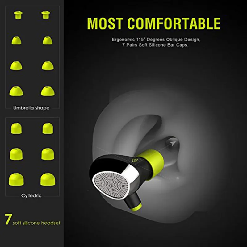 Магнитные спортивные наушники Mifo с шейным ремешком Bluetooth I8 портативные супер