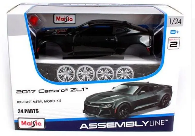 Maisto 1:24 Chevrolet Camaro ZL1 сборка DIY гоночный автомобиль литья под давлением Модель наборы в коробке