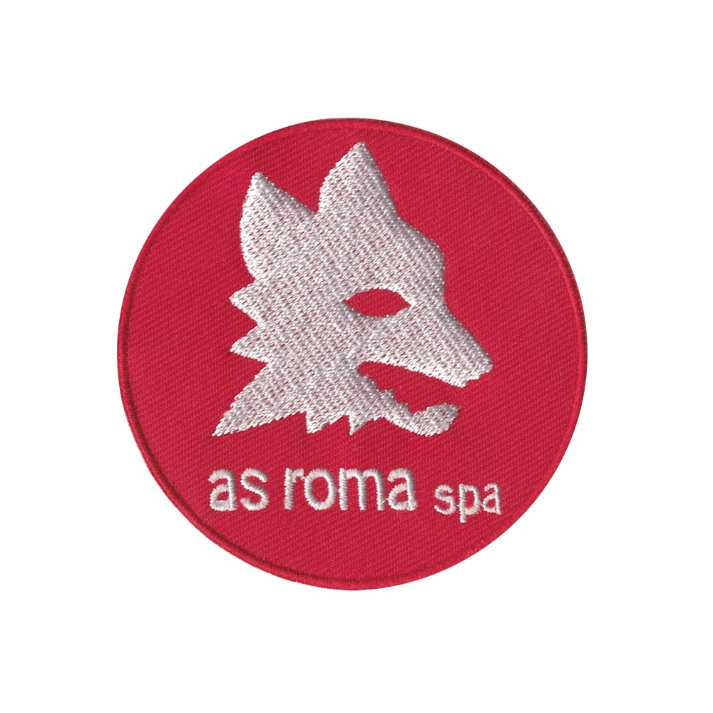 Голова Волка КАК Roma Spa красный фон Вышивка Ткань Parches железные нашивки для аппликация на одежду Sticke