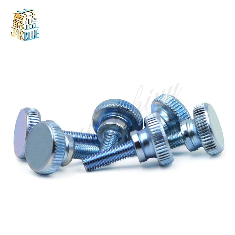 10pcs GB834 M5 Carbon Steel thumb screw with collar round head with