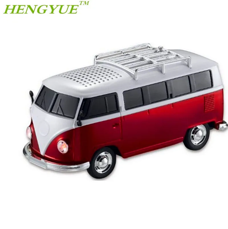 

HENGYUE sale 1pcs/lot WS-266 colorful mini speaker car shape mini bus speaker sound box MP3++U disk+TF+FM function