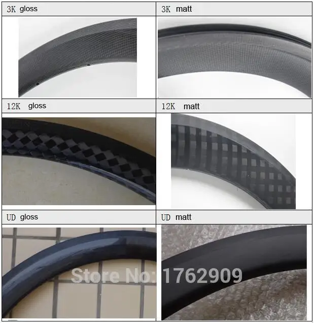 Sale Newest 700C 38 50 60 88mm clincher rims Road bicycle matt 3K UD 12K T800 full carbon fibre wheels carbon bike rims 23 25mm width 18