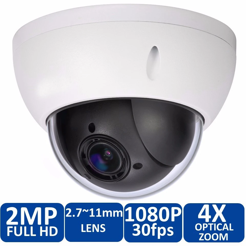 Dahua 2MP IP POE Camera SD22204T-GN HD PTZ 4x Optical Zoom WDR CCTV Mini Dome Dahua 2MP IP POE Camera SD22204T-GN HD PTZ 4x Optical Zoom WDR CCTV Mini Dome