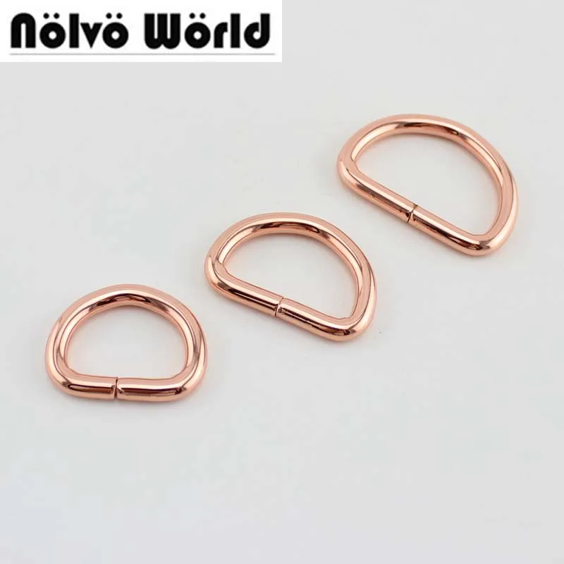 Kopen Goedkoop Stks Rose Gold Non Gelast Geopend D Ring Gesp 1 Inch 25x18mm 1 2 32xmm 1 5 38x25mm Online Pvrikoop
