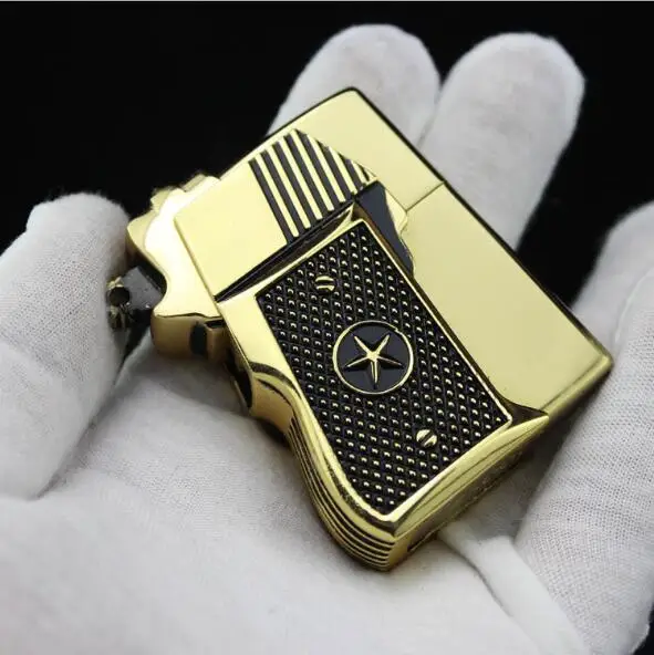 

La armadura original auténtica del Modelo de la pistola del Zorro agrava la caja de regalo del encendedor del queroseno del cobre puro de alta calidad