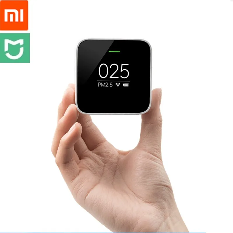 

Original Xiaomi Smart PM2.5 Air Detector 2.4GHZ Wifi Portable OLED Screen Use With Air Purifier Air Quality Monitoring