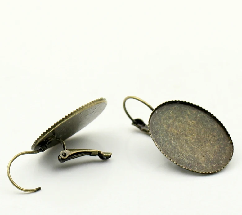 

DoreenBeads Copper Earrings Findings Oval Antique Bronze Cabochon Settings(Fits 25mm x 18mm)3.9cm(1 4/8")x 19mm(6/8"),2 PCs