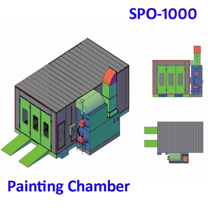 SPO-1000 Выпекание печи краски стенд спрей стенд покраска камеры Кабины Краски