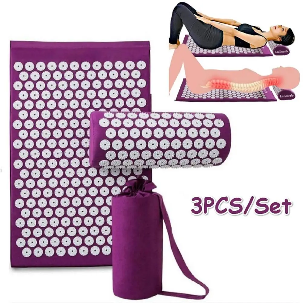 Yoga Massage Mat- Acupuncture Needle Massage Pad Set