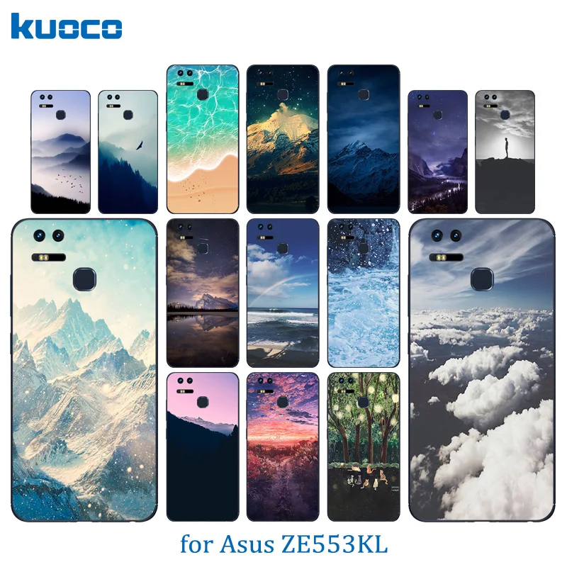 Phone Case 5.9 inch for Huawei Nova 2i Soft Silicone Mate 10 Lite Landscape Pattern Slim TPU Skin MaiMang 6 Shell |