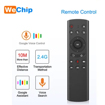 

Wechip Voice Remote Control 2.4G RF Wireless Mini Gyroscope Controller Air Mouse with Microphone IR Learning for TV Box Mini PC