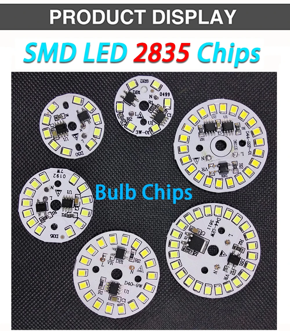 COB светодиодный чип 220 В 9 Вт 7 Вт 5 Вт 3 Вт смарт IC smd чип без необходимости драйвер светодиодный Бисер для DIY прожекторная софитная лампа светильник