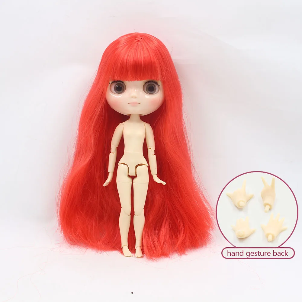 Кукла Обнаженная средней длины с красными волосами длины|middie blythe|blythe jointblythe joint doll