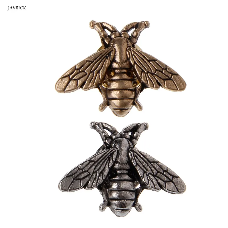 عالية الجودة خمر لطيف النحل الحشرات دبابيس دبابيس بروش الذهب والفضة صغيرة الجدة للرجال النساء دعوى الموضة مجوهرات