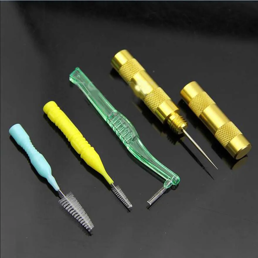 New 2016 Repair Needle&Brush Cleaning Hot Kit Airbrush Spray Gun Set