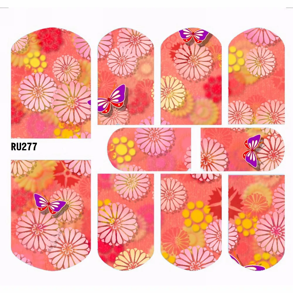 Наклейка с цветочным рисунком|water decals|stickers waternail sticker water |
