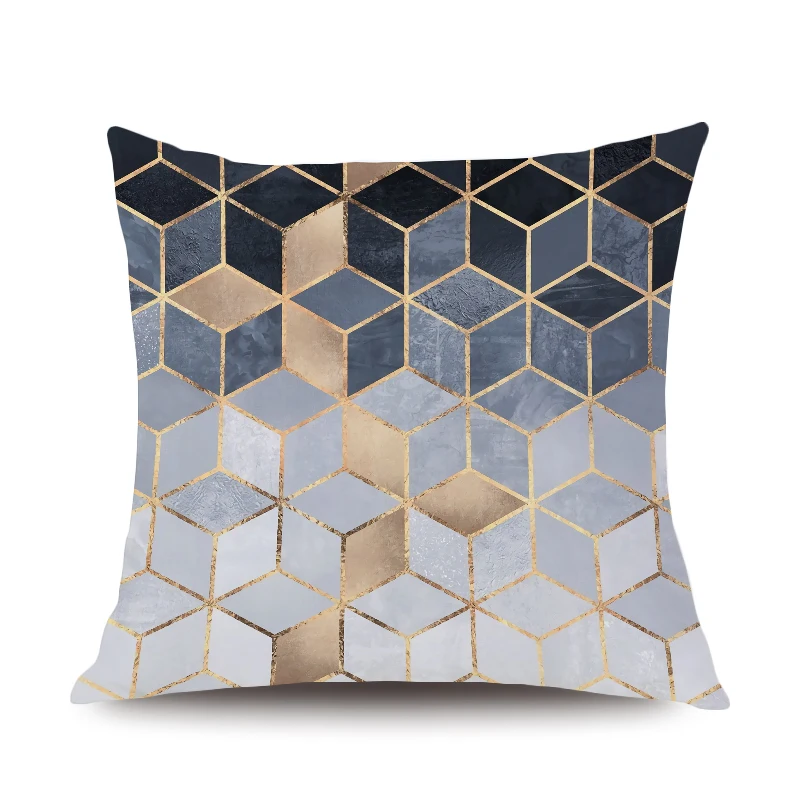 Декоративная наволочка с геометрическим принтом наволочка из полиэстера декор для диван для оформления Дома Наволочка