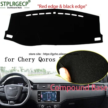 

StplrgeCP For Chery qoros 3 double layer Car Dashboard Cover Avoid Light Pad Instrument Platform Dash Board Cover Sticker