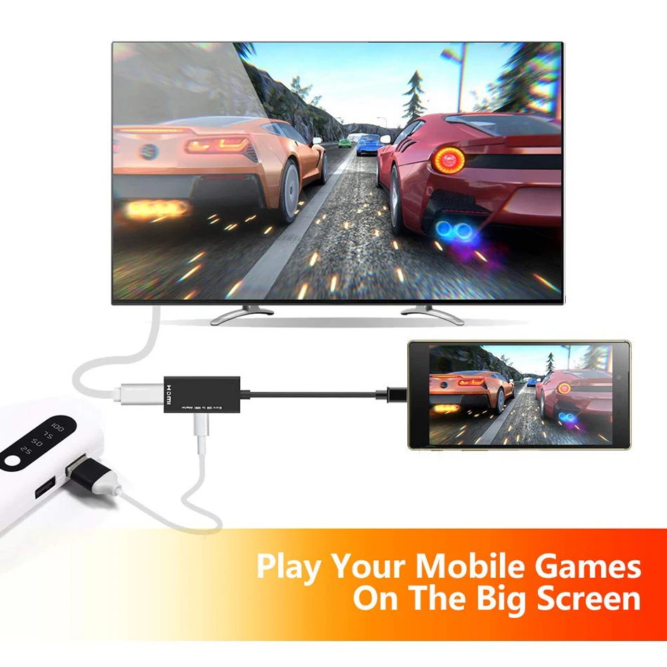 JKING Micro USB к HDMI 1080P HD аудио-видео кабель для HDTV конвертеры адаптеры для samsung huawei Android телефон планшет