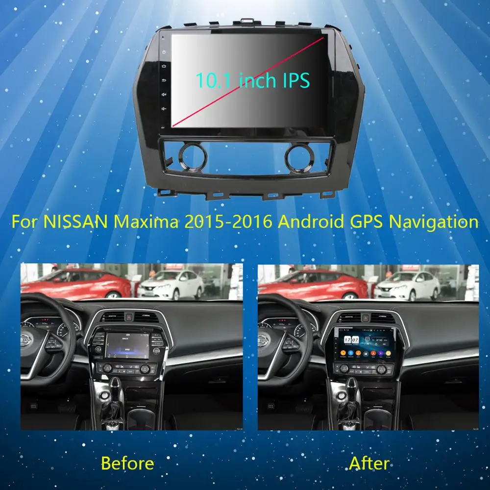 Автомобильный мультимедийный плеер IPS Android 10 1 8 ядер 4 Гб + 64 ГБ GPS радио для Nissan Maxima