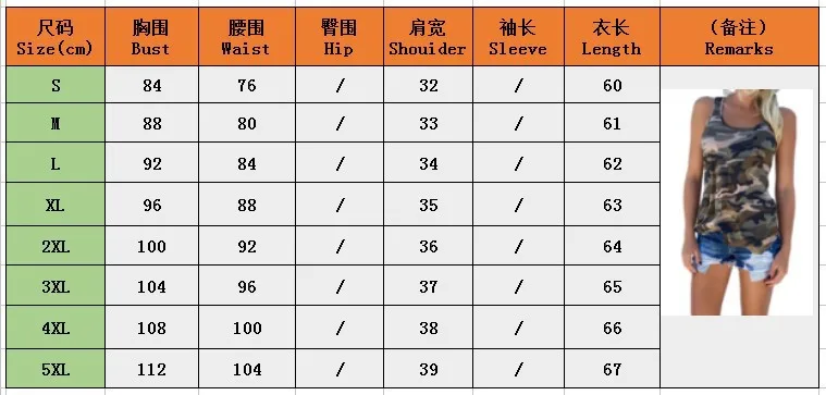 Женский топ с камуфляжным принтом летняя футболка камуфляжная модная жилетка без рукавов Футболка для отдыха Топ Плюс размер S-5XL