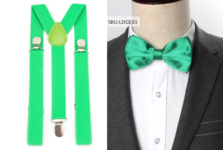 Подтяжки галстук бабочка комплект для мужчин Мода Suspensorio для мальчика женщин галстук бабочкой подтяжки мотобрюки Tirantes Свадебный отдых