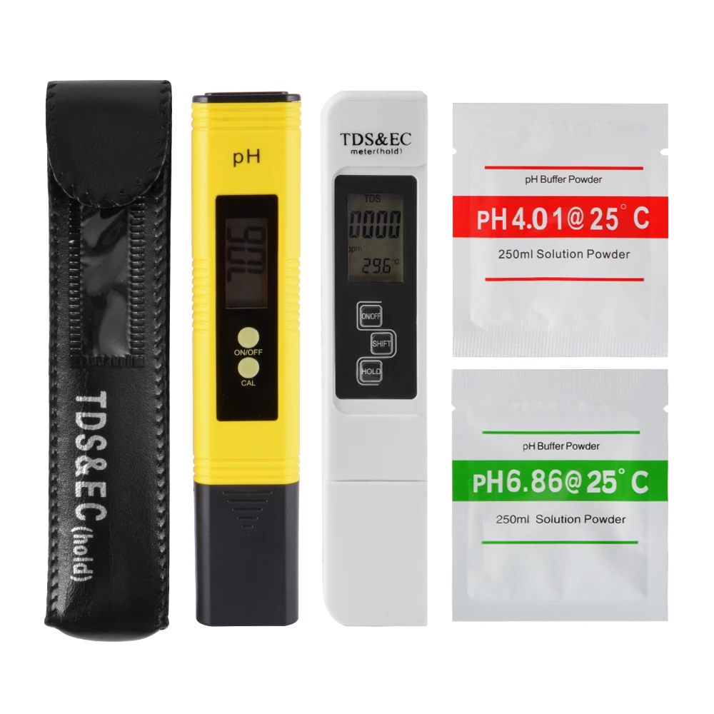 

Digital LCD PH Meter TDS EC Water Purity Temp PPM Filter Temp Tester Pen BI669