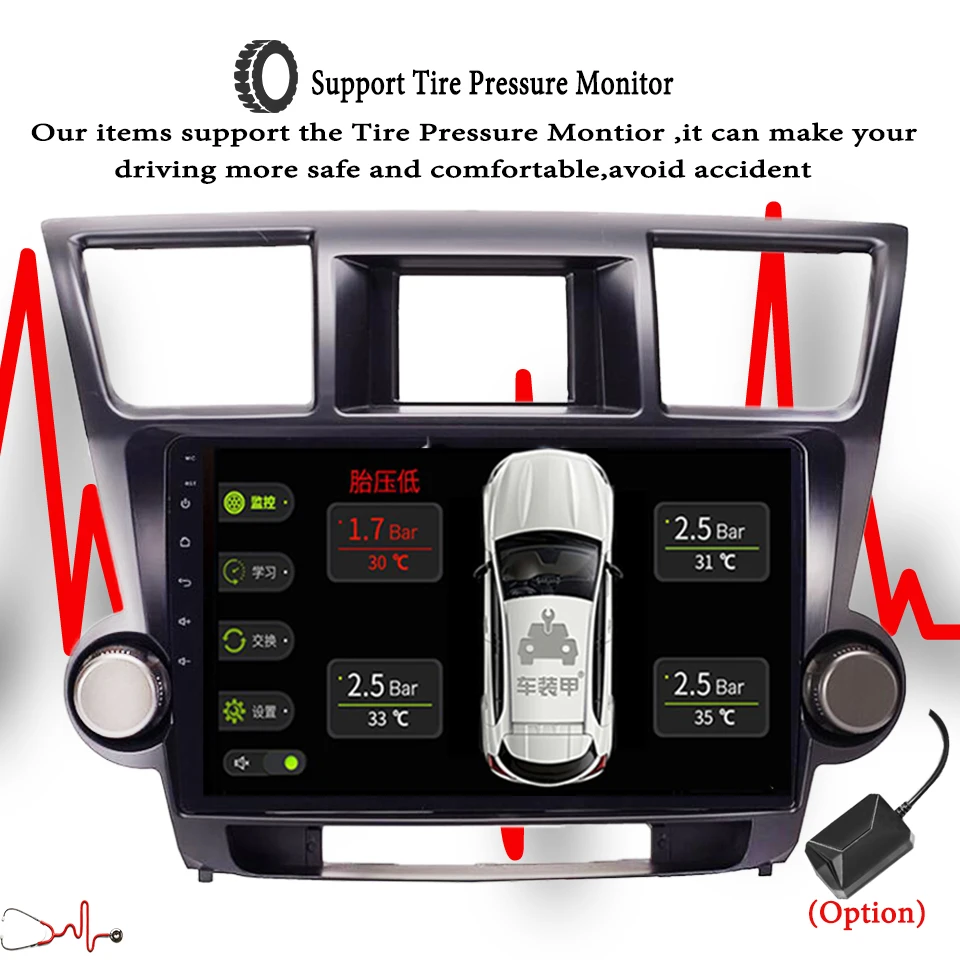 Sale 10.1" 4G RAM 64G ROM Octa Core Android 9.1 Car GPS Navigation For Toyota Highlander 2009-2014 Top Car Accessories Tape Recorder 15 Sale 10.1" 4G RAM 64G ROM Octa Core Android 9.1 Car GPS Navigation For Toyota Highlander 2009-2014 Top Car Accessories Tape Recorder 15