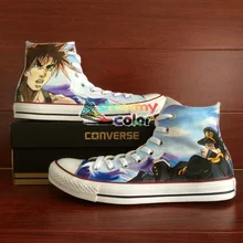 Women Men Converse Chuck Taylor Anime Shoes JoJo’s Bizarre Adventure Design Hand Painted Canvas Sneakers Christmas Gifts