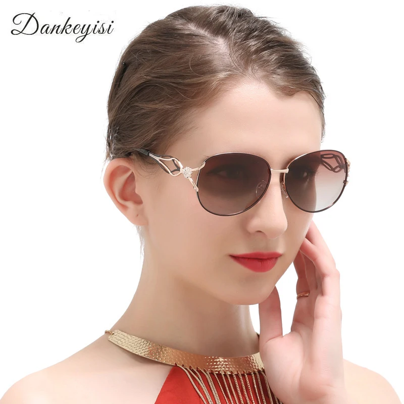 

DANKEYISI Fashion Brand Women Sunglasses Polarized Sunglasses Women Brand Designer Oversized Big Goggle Sunglasses Female