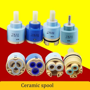 

MTTUZK Wholesale and retail ceramic spool faucet accessories 25/35/40mm hot and cold water valve free shipping