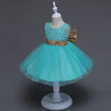 Новое платье с рисунком для девочек, одежда без рукавов для девочек, платье для свадьбы, выступления, дня рождения, вечерние платья-пачки для девочек на свадьбу