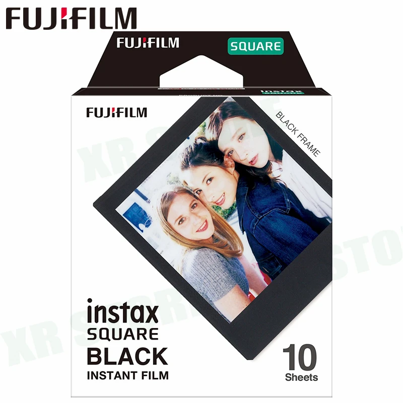 Fujifilm 2018 Новый Fujifilm Instax Черный квадрат каркас мгновение 20 Плёнки для Fuji SQ10 фото Камера SP3