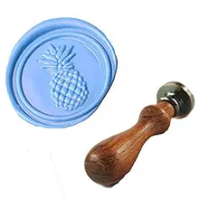 Mdlg Винтаж ананас пользовательские изображение логотипа свадебные приглашения Воск уплотнительное штамп палисандр ручки комплект