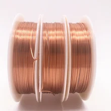 Fils de cuivre pour la fabrication de bijoux, 0.2/0.3/0.4/0.5/0.6/0.7/0.8/1.0mm, vente en gros