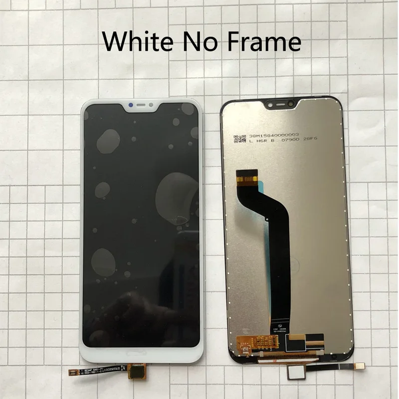 5,8" AAA Качество lcd+ рамка для Xiaomi mi A2 Lite lcd дисплей+ кодирующий преобразователь сенсорного экрана в сборе для Xiao mi Red mi 6 Pro lcd Замена - Цвет: White no Frame