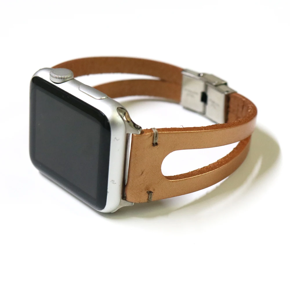 

Original Handmade Retro Leather Bracelet for Apple Watch Band 42mm 44mm Cowhide Leather for iWatch Series 2 3 4 Strap 38mm 40mm