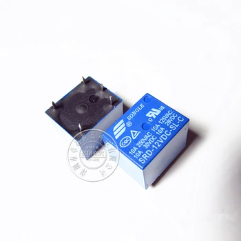 

10PCS/lot DC SONGLE Power Relay 5PIN T73 SRD-12VDC-SL-C PCB Type Free shipping