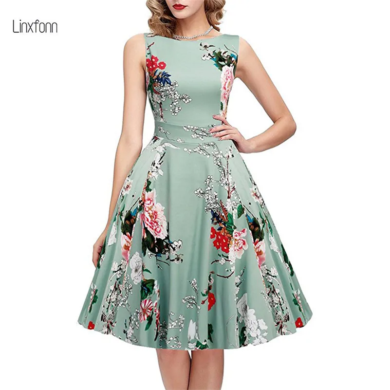 Buy 2017 Summer Women Vintage Dress European Large
