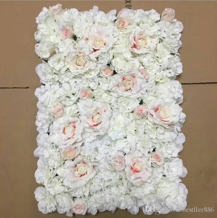 

Creative Wedding Stage Props Silk Rose Tracery Wall Encryption Floral Background Artificial Flowers FREE SHIPPING