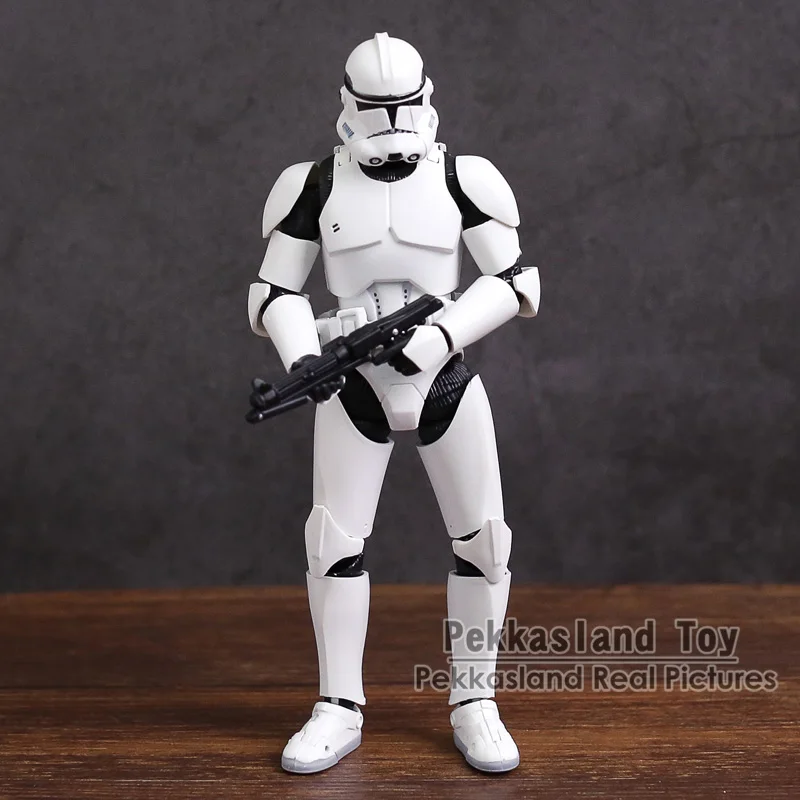 SHF Клон Trooper PHASE II/PHASE I капитан ПВХ фигурка Коллекционная модель игрушки