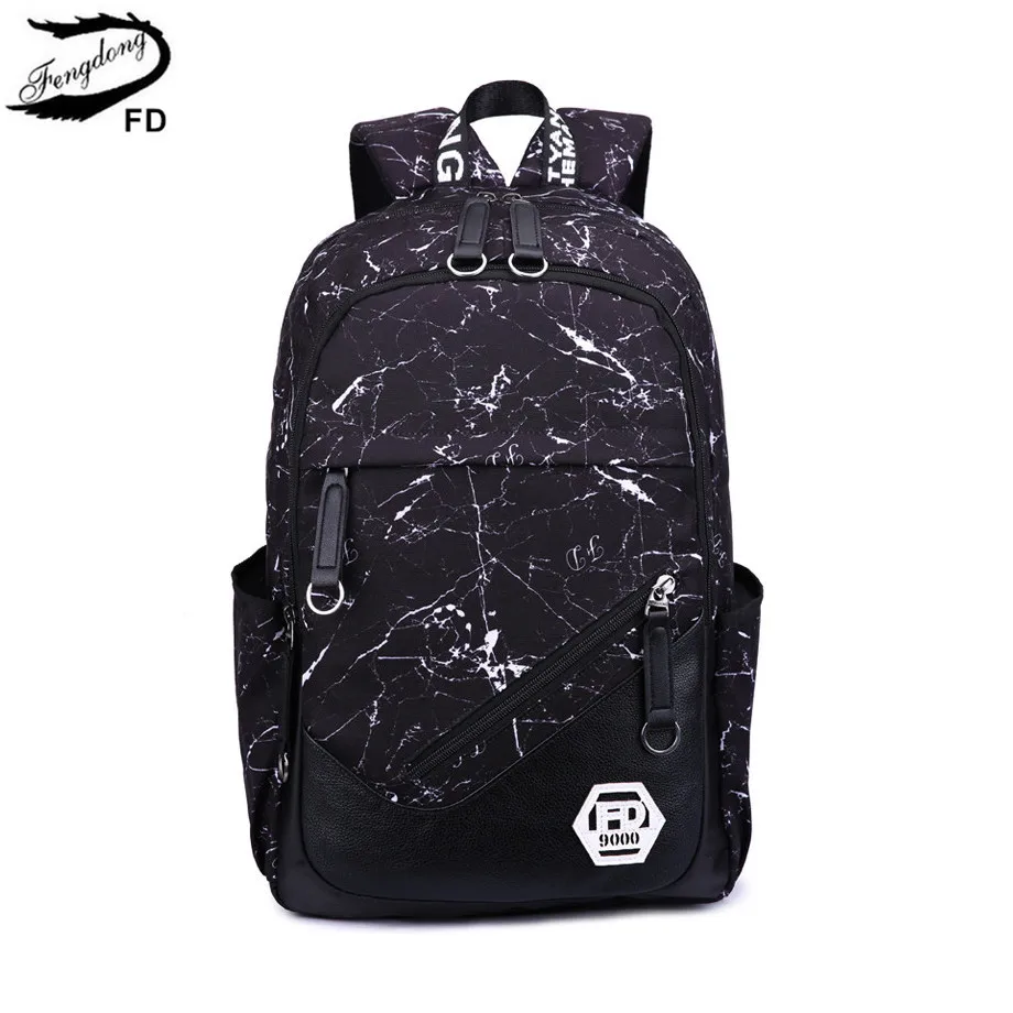 

FengDong fashion school backpack for teenage girl kids school bag waterproof fabric cheap backpacks for children boys backpack