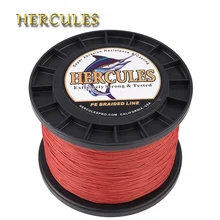 Hercules 1500 м леска 8 нитей PE плетеная проволока для ловли карпа Pesca 15 цветов многофиламентная 10-200LB супер прочный шнур