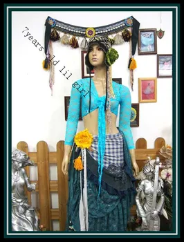 

.Lace belly dance top Gypsy Bohemian top korea lace 9 sleeve top DM21