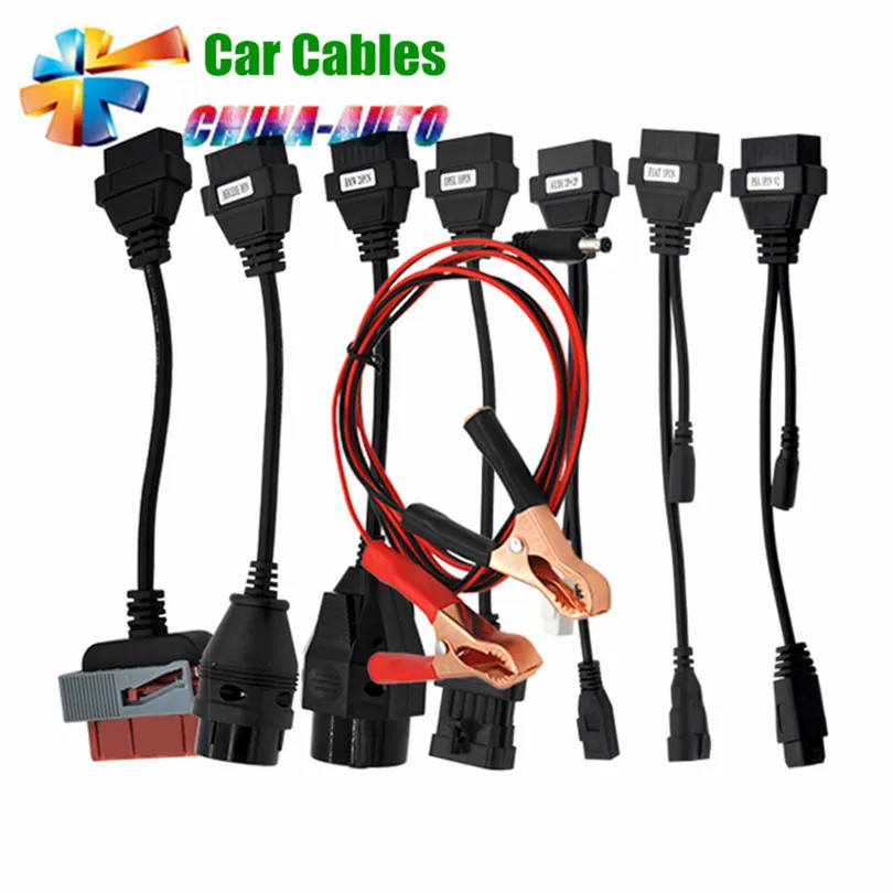 

5pcs/lot Adapter Cables For TCS CDP Pro OBD2 OBDII Cars Diagnostic Interface Tool Full set 8 Car Cables For CDP Cable